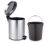 Signoraware Modern Steel Pedal Dustbin for Home and Office with Soft Close Feature, Round (Matte), 7Ltr, Silver