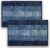 Status Contract Anti Slip Front Door Mat | Blue | Set of 2