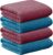 Story@Home Hand Towel Set of 4 | 400 GSM Microfiber Hand Towels | Color : Pink & Blue | Soft Towel & Absorbent Gym Towel | Quick Dry Towel for Kitchen Towel | Lightweight Bamboo Towels for Kids Towel