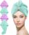 Story@Home, Microfiber Hair towel wrap, Hair towel, Hair drying bathrobe, towel cap SET of 4