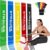 Strauss Natural Latex Resistance Loop Bands | Smell-Free & Skin Friendly | (Pack of 5) Useful for HIPS, Arms & Legs Workouts. Tear Resistant & Anti-Slip | Theraband for Fitness & Toning, Multicolor