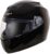 Vega Edge ISI Certified Full Face Gloss Finish Helmet for Men and Women with Clear Visor(Black, Size:L)