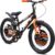 VESCO Kick Pro 20 Inch 20T Kids Bicycle 12.5″ Frame, Rigid Fork | 85% Assembled | Fully Chain Cover | Age for 7 to 9 Year Boys & Girls (Black-Orange)