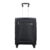 VIP Tide Polyester 56 Cms Black Softsided Cabin Luggage with Corner Guards & Expander