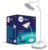 Wipro Aries 6W Rechargeable LED with 3 grade dimming|Touch control|Upto 5 Hrs backup Table Lamp  (36.3 cm, White)