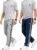 Diwazzo Striped Men Silver, Dark Blue Track Pants