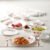Larah by Borosil Pack of 13 Opalware Dahlia Dinner Set